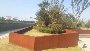金华耐候钢挡土墙